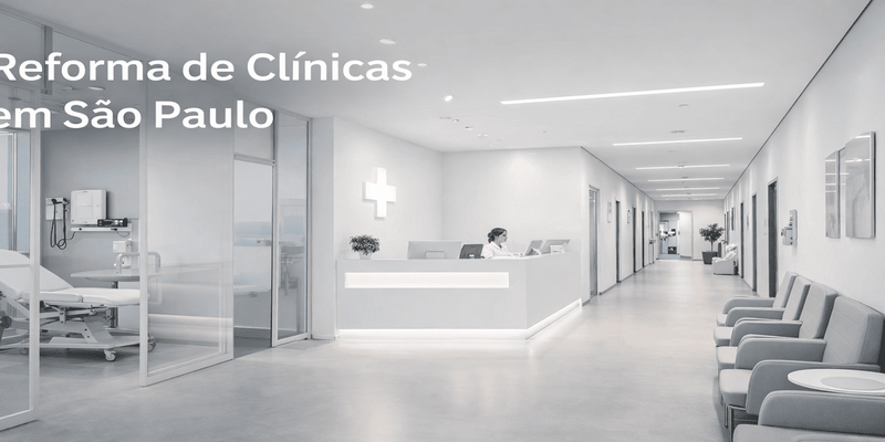Reforma de clínicas em São Paulo: como garantir segurança, conformidade e eficiência na obra
